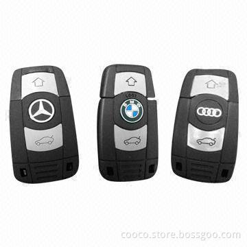 Key USB Flash Drive, High Reading/Writing Speed, USB 2.0 Full Speed, 12Mbps, 1/2/4 to 256GB Capacity